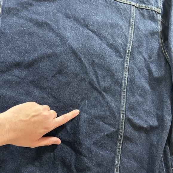 Vintage Phat Farm Jean Jacket Mens L Blue Denim Hip Hop Trucker 90s Hong Kong - Picture 15 of 15